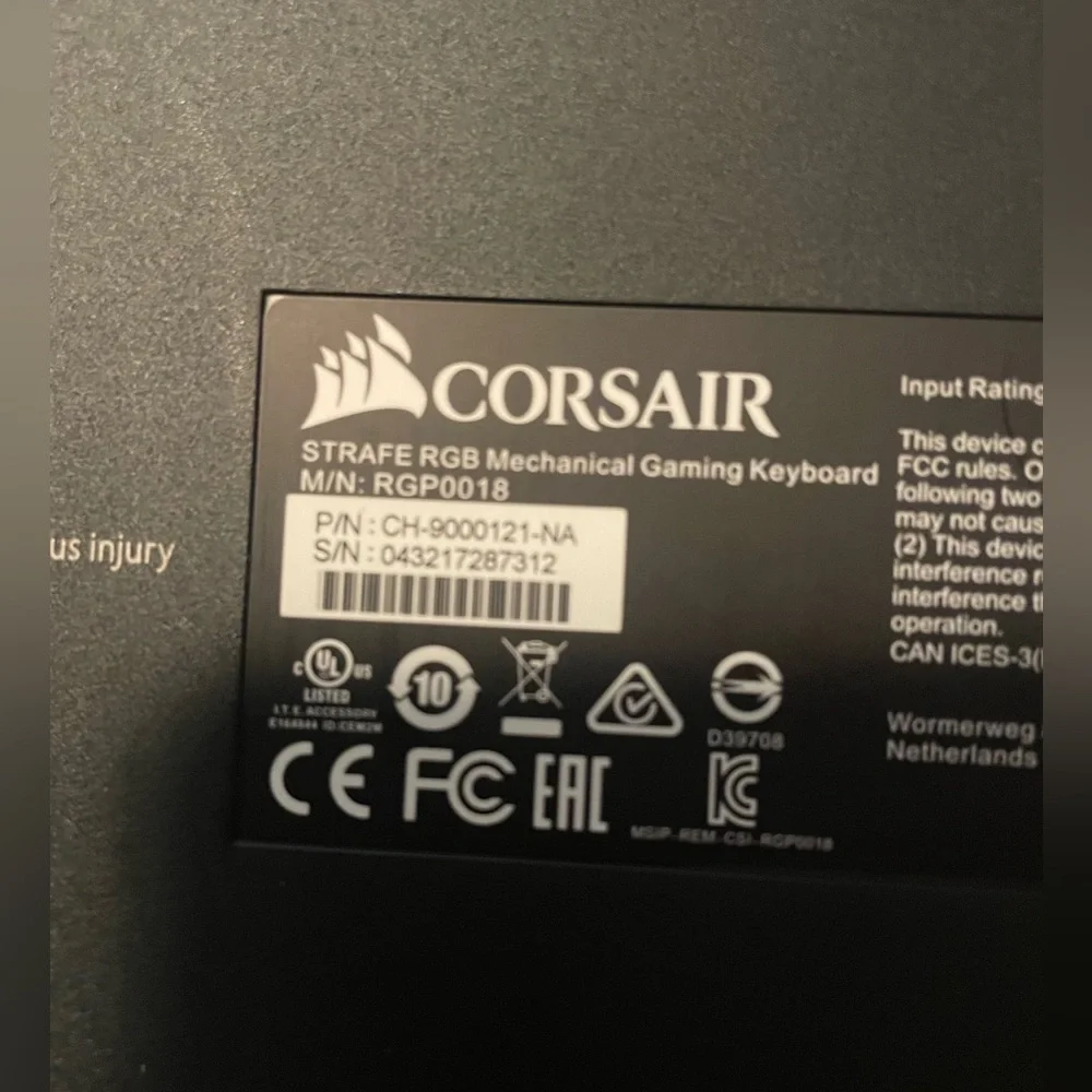 Corsair strafe rgb